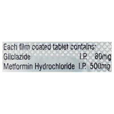 DIACLIDE M 80 Tablet 10's - Diabetes-Ant