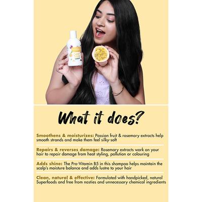 MyGlamm Super Foods Passion Fruit & Rosermary Shampoo 1 gm - Shampoos