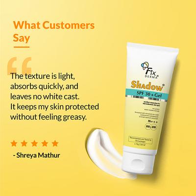 Fixderma Shadow SPF 30+ Gel 75 gm - Face Gels