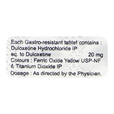 DUZONO 20mg Tablet 10's - Depression-Ant