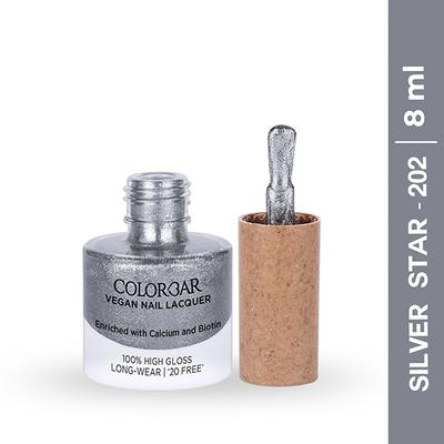 Colorbar Vegan Nail Lacquer - Silver Star 8 ml - Nail Polish