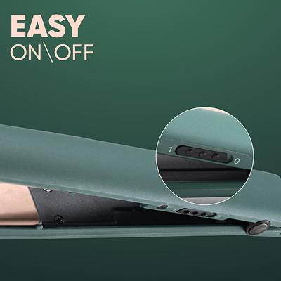 Vega Salon Smooth Hair Straightener for Women with Ceramic Coated Plates, Quick Heatup & Travel Friendly, Green (VHSH-42) 1's - Hair Dryers