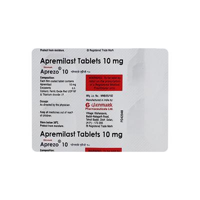 APREZO 10 Tablet 4's - Psoriasis/Seborrhea/Ichthyosis-Pso