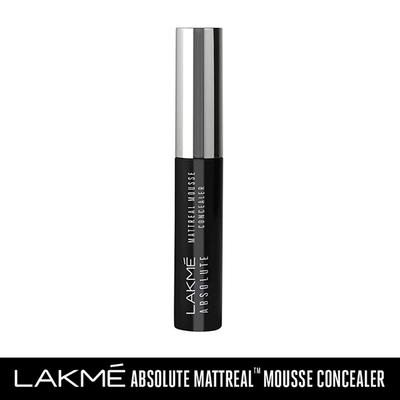 Lakme Absolute Mattereal Mousse Concealer 06 Walnut 9 Gm - Concealer