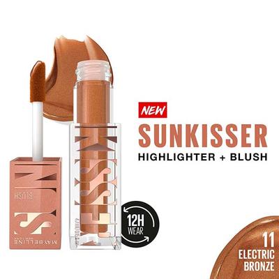 Maybelline New York Sunkisser Highlighter + Blush, Electric Bronze 1's - Blushes