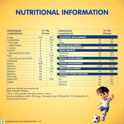 Nestle Nangrow 2- 6 years Milk Drink Powder - Creamy Vanilla (Refill Pack) 400 gm - Baby And Infant Supplements