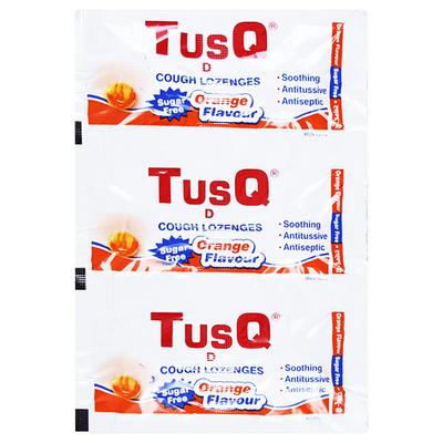 Tusq D Sugar Free Orange Flavour Cough Lozenge 6'S - Cough And Cold-Cou