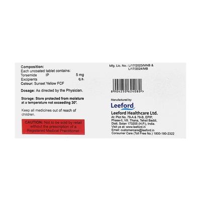 DURITE 5 Tablet 10's - Hypertension-Diu