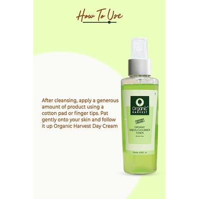 Organic Harvest Face Toner - Green Cucumber 125 ml - Toners
