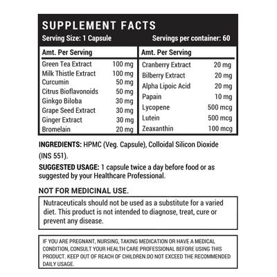 INLIFE Super Antioxidant Capsules 60's - Vital Health