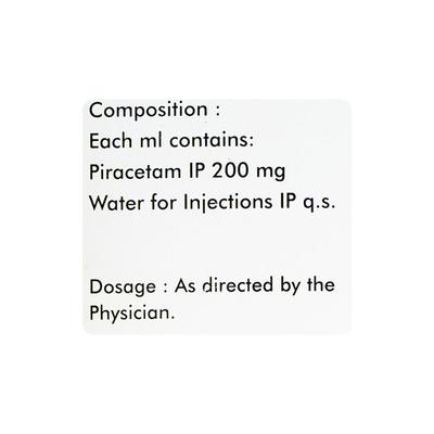 Neurocetam Injection 60ml - Nootropics And Neurotrophics