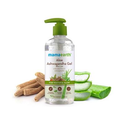 Mamaearth Aloe Ashwagandha Gel with Aloe Vera & Ashwagandha for a Youthful Glow 300ml - Face Moisturizers