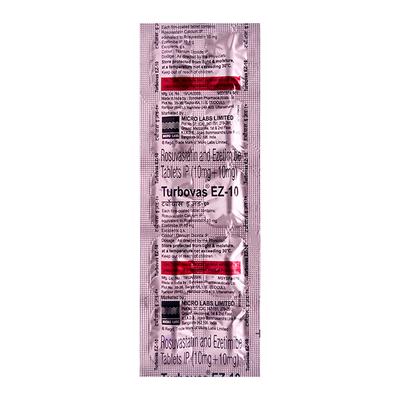 TURBOVAS EZ 10 Tablet 10's - High Cholesterol-Dys