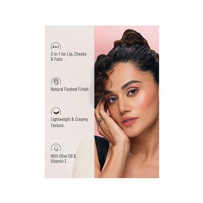 Swiss Beauty Lip, Cheek And Eyeshadow Tint, Shade - Rose Apple 8 gm - Lipsticks