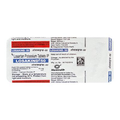 Losakind 50mg Tablet 10'S - Hypertension-Ang