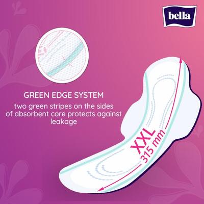 Bella Ultra Night Drai Sanitary Pad for Very Heavy Flow (XXL) 14's - Sanitary Napkins