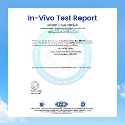 Foxtale Perfect Match Tinted Fluid Susncreen (Mocha) 50 ml - Body Sunscreen