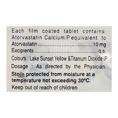 Genxvast 10mg Tablet 10'S - High Cholesterol-Dys