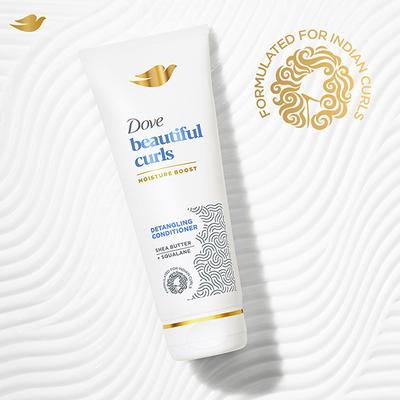 Dove Beautiful Curls Detangling Conditioner, Sulphate Free, No Parabens & Dyes 380 ml - Conditioners