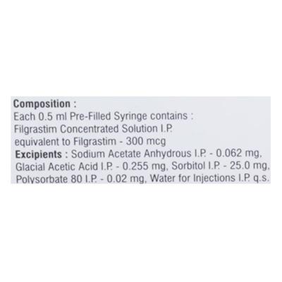 Xgrast 300mcg Injection(Pfs) 0.5ml - Cancer Oncology-Sup