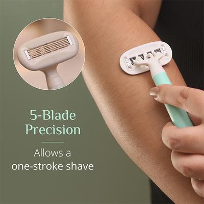 Carmesi Body Razor Swing Blade Refill Pack, Moisture Ribbon with Aloe Vera & Vitamin E 2's - Shaving & Hair Removal