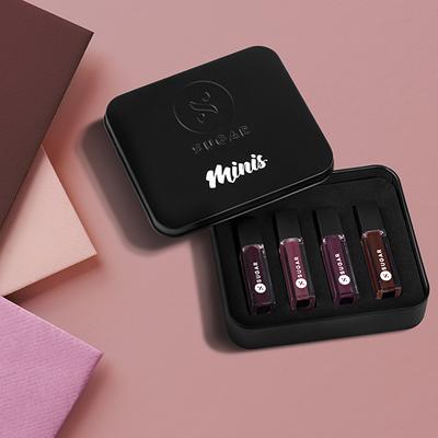 Sugar Cosmetics Fiery Lips Mini Lipstick Set (1.1 ml X4N) 4's - Lipsticks