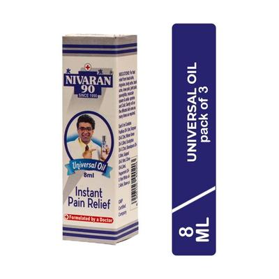 Nivaran 90 Universal Oil (Pack of 3 x 8ml) 1's - Speciality Medicines
