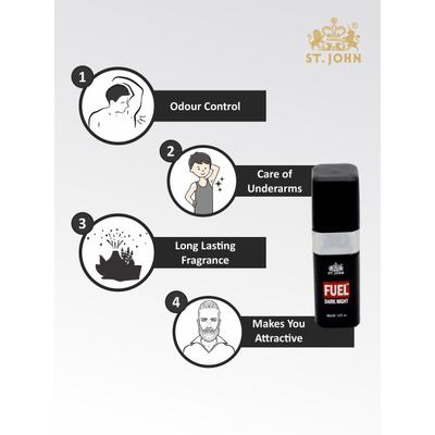 St. John Cobra Eau De Parfum 30 ml + Fuel Dark Night Eau De Parfum 30 ml 30 ml - Men Deodorants/Roll-Ons