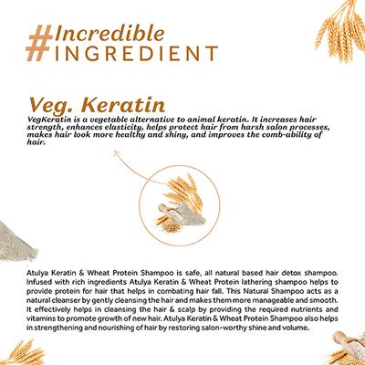 Atulya Keratin & Wheat Protein Shampoo 300 ml - Shampoos