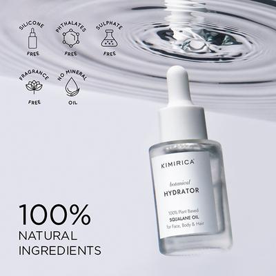 Kimirica Squalane Oil, 100% Plant-based Botanical Hydrator for Face, Body and Hair 30 ml - Creams/Oils/Lotions