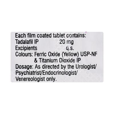 Forzest 20mg Tablet 7'S - Impotence/Erectile Dysfunction (Ed)