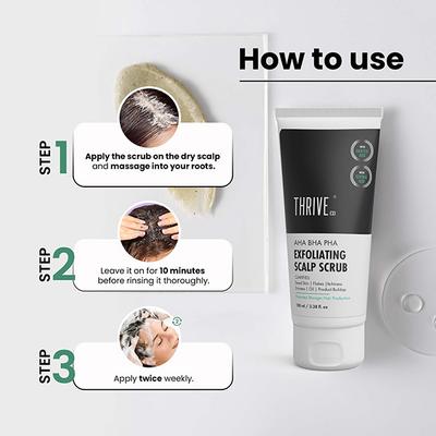 Thriveco Aha Bha Pha Exfoliating Scalp Scrub 100 ml - Hair Serums