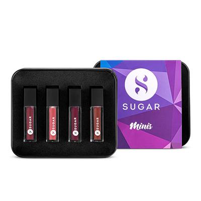 SUGAR Cosmetics 9 to 5 Classics Mini Lipstick Set of 4 - 1.1 ml 1's - Lipsticks