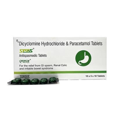 SPAS Tablet 10's - Muscle Cramps/Spasticity-Ant