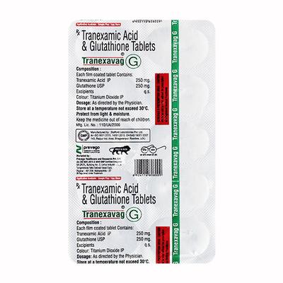 TRANEXAVAG G Tablet 10's - Bleeding Disorders-HPA