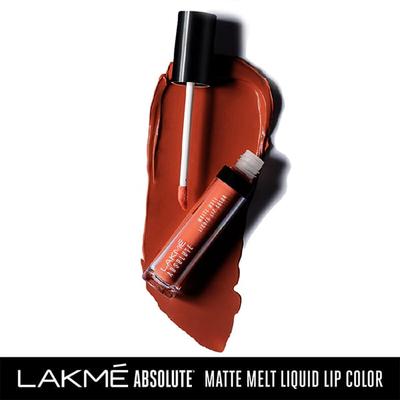Lakme Absolute Matte Melt Liquid Lip Color Coral Flip 6 Ml - Liquid Lipsticks