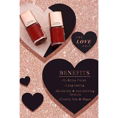 Manish Malhotra Beauty By MyGlamm Gel Finish Nail Lacquer-Cherry Amore 10 ml - Nail Polish
