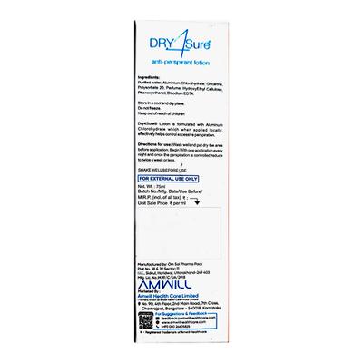 DRY4SURE ANTI PERSPIRANT Lotion 75ml - Dry Skin-Emo