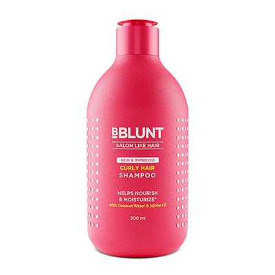 Bblunt Salon Like Curly Hair Shampoo Shine Tonic with Coconut Water And Jojoba Oil 300ml - Shampoos