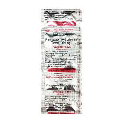 Pramipar 0.125mg Tablet 10'S - Parkinsonism-Ana