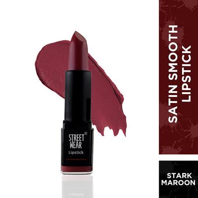 Streetwear Satin Smooth Lipstick - Stark Maroon 4.2 Gm - Lipsticks