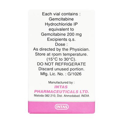 Gemibine 200mg Injection 1's - Cancer Oncology-Cyt