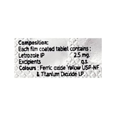 LETZOL 2.5 Tablet 10's - Cancer Oncology-Hor
