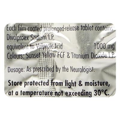 Valance Od 1Gm Tablet 15's - Epilepsy/Convulsion-Ant