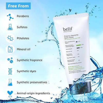 Belif Creamy Cleansing Foam Moist 160 ml - Face Wash & Cleansers