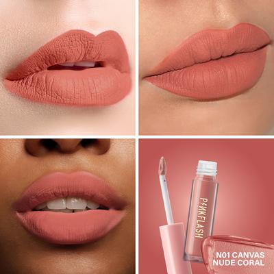 Pinkflash-L01 Melting Matte Lipcream-N01 Canvas 2.3 gm - Lipsticks