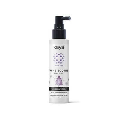 Kaya Acne Soothe Body Spray - Prevents Body Acne, Breakouts, Unclog Pores, For Smooth & Acne & Blemish Free Skin 100 ml - Lotions & Creams