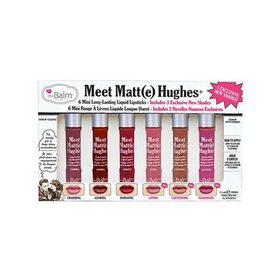 theBalm cosmetics Meet Matte Hughes 6-pc Mini Kit 3 Liquid Lipsticks 7.2 ml - Liquid Lipsticks