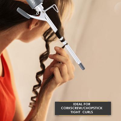 VEGA Professional Pro Cera Curls 9mm Barrel Skinny Hair Curler with Adjustable Temperature, VPMCT-07 1's - Rollers & Curlers