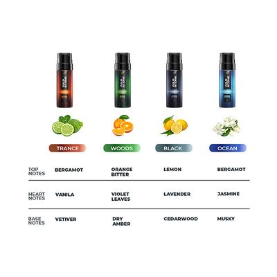 Wild Stone Intense Nogas Deodorant Travel Packgift Set for Men 40ml 4's - Men Deodorants/Roll-Ons